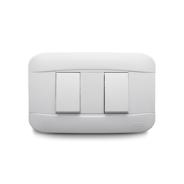 INTERRUPTOR DOBLE no neon (BL)