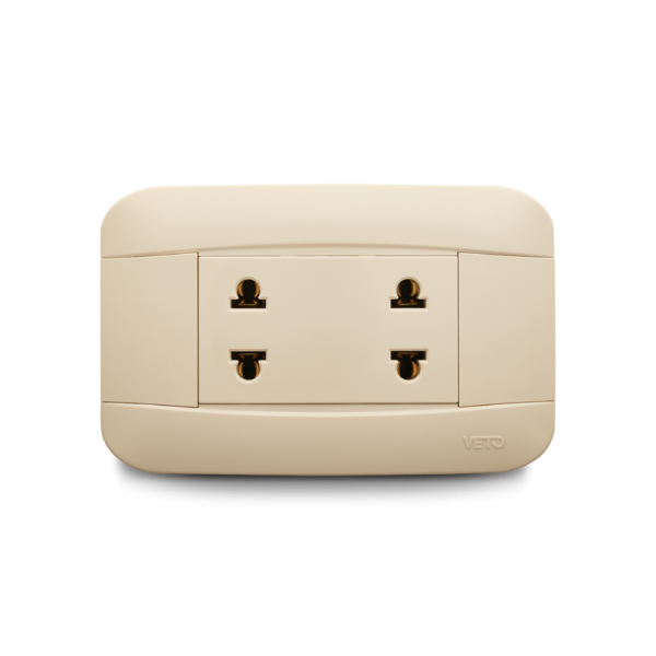 TOMACORRIENTE DOBLE UNIV 2P