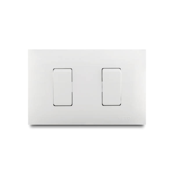CONMUTADOR DOBLE no neon (BL)