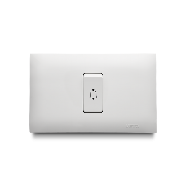 PULSADOR de TIMBRE SIMPLE no neon (BL)