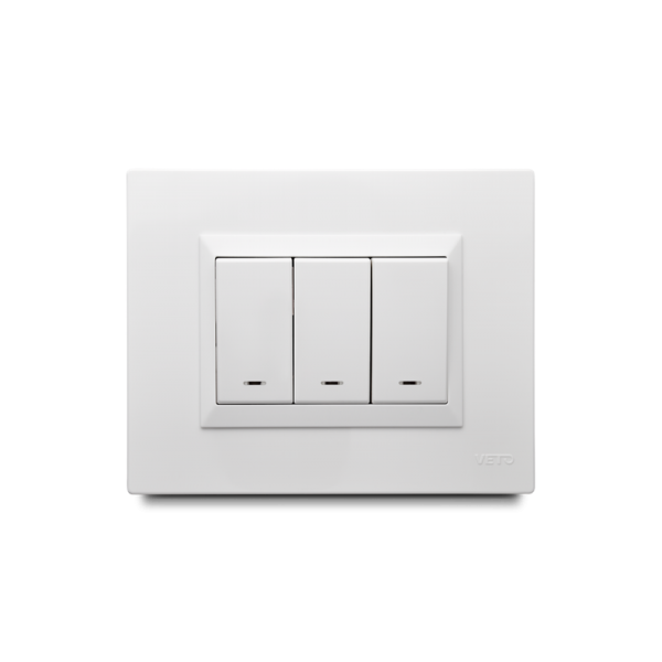 INTERRUPTOR TRIPLE  (BLANCO)