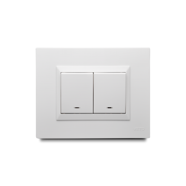 MIXTO INTERRUPTOR + CONMUTADOR (BLANCO)