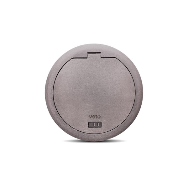 SOCKET DE PISO HD PLATA